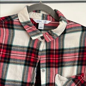 Old Navy women’s  Red Plaid Shirt